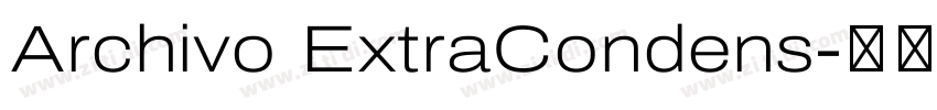 Archivo ExtraCondens字体转换